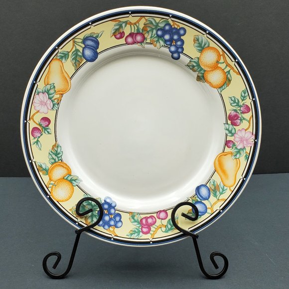 Oneida Select Collection Orchard Salad Plates Dessert Bread Plates Fruit Pattern - Picture 2 of 6